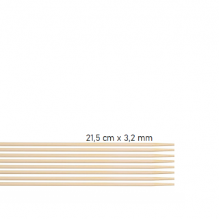 Καλαμάκια Bamboo 21,5cm X 3,2mm